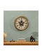 A-s Argo Silent Antique Metal Wall Clock Khaki Ø52.5cm