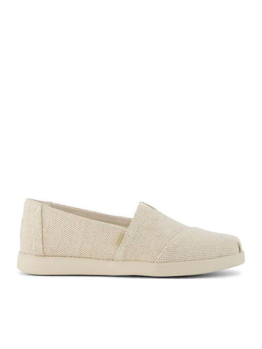 Espadrile Dama Din Material Textil Bej