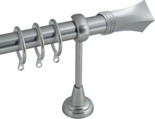 BetterHome Ausziehbare Metallische Vorhangstange Einzeln 140-250cm Silber