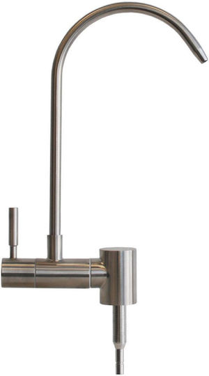 Einzelner Wasserhahn Gebogen Edelstahl Satin Filtrato F02d-s-180 Deluxe