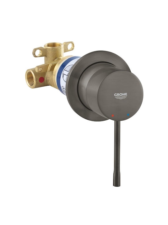 Grohe Essence Built-in Mixer & Shower Head Set for Shower 1 Outlet Gray
