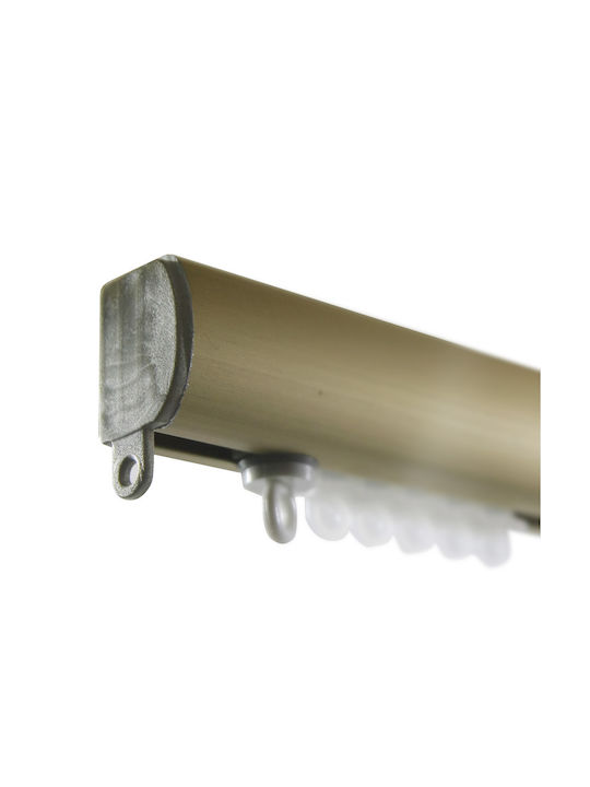 BetterHome Heavy Duty One-Way Curtain Track Aluminum in Bronze Colour 100cm MHB-521014-100