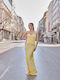 Summer Maxi Dress for Wedding and Christening Yellow