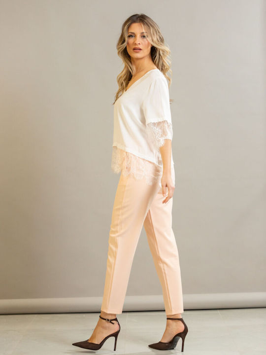 Boutique Γυναικείο Υφασμάτινο Παντελόνι με Λάστ...