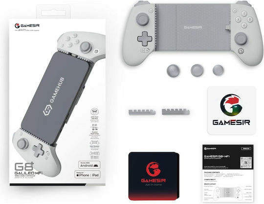 Gamesir Wired Gamepad with Hall Effect Sticks for Android / iOS White