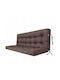 Garden Chair Cushion with Brown Backrest