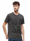 Herrenblusen Kurzarm T-Shirts Grau