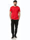 Short Sleeve Red Blouse