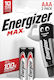 Energizer Max Plus Power Αλκαλική Μπαταρία AAA 1.5V