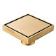 Sifon Dublu De Alamă Pentru Chiuvetă Cu Dimensiunea 10x10cm Bronz