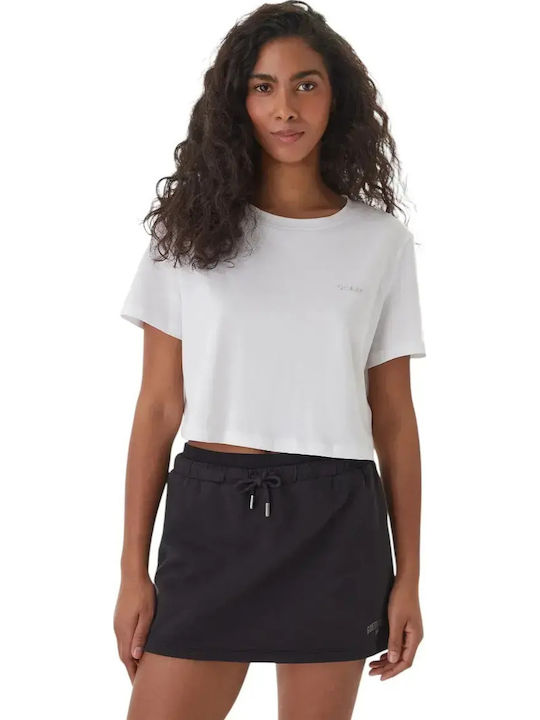 Guess Women's Crop T-shirt White