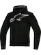 Alpinestars Hoodie Chrome Superair Зимно Мъжко Мотоциклетно Яке Водоустойчиво Черно/Сиво/Бяло