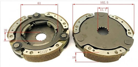 W Standard Центробежни Челюсти За Yamaha Crypton