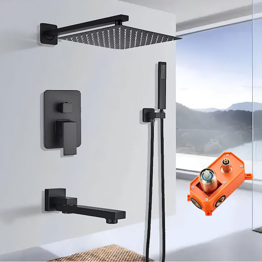 Built-in Mixer Mouthpiece Telephone & Shower Head Set for Shower Built-in Mixer Mouthpiece Telephone & Shower Head Set for Shower