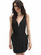 Summer Mini Evening Satin Taffeta Dress