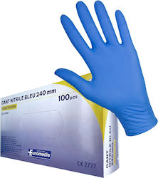 Sensiskin Box 100 Powder-free Disposable Nitrile Gloves Medical Use Size L Blue