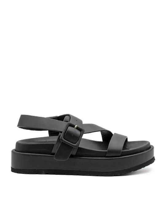 Paloma Barceló Leather Women's Flat Sandals Fla...