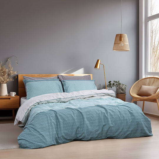 Beauty Home 12370 King Size Set 4 Pieces 280x265cm Turquoise