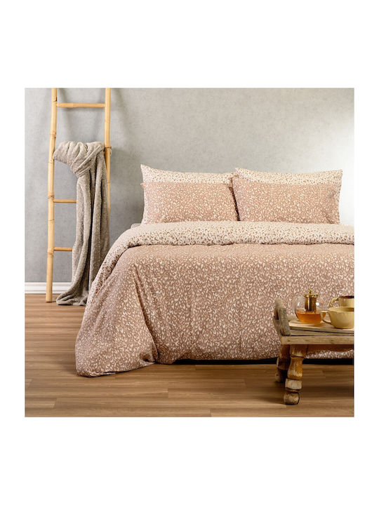 Melinen Leo Set Bed Sheet with 2 Pillowcases Do...