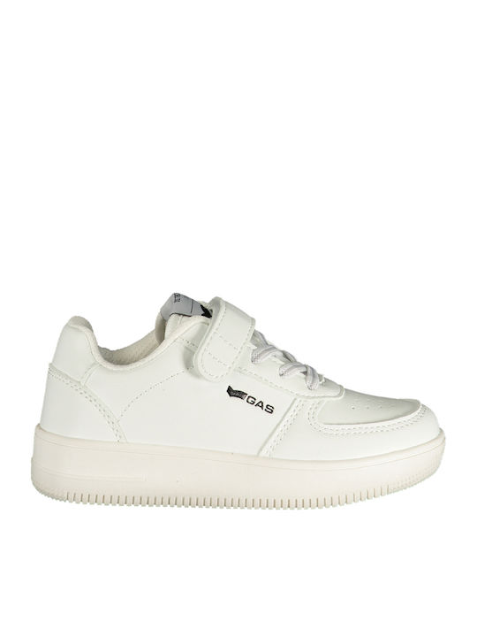 Kids Sneakers with Hoop & Loop Closure White
