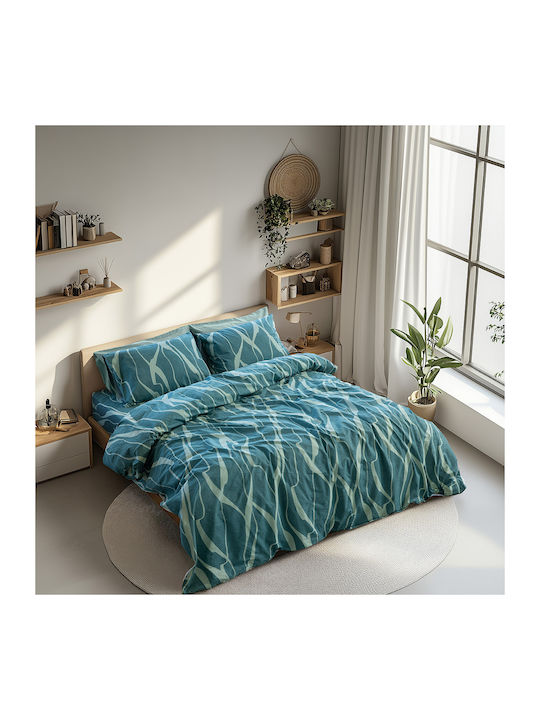 Beauty Home Cotton Duvet Cover Set 170x250cm Si...