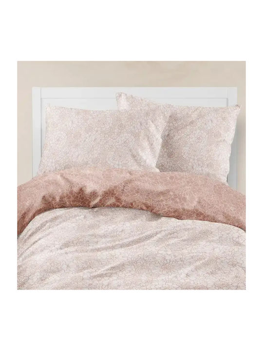 Borea Cotton Duvet Cover Single 160x240 Bloom Pink