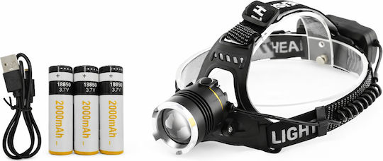 Poly Rechargeable LED Head Flashlight