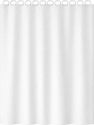 Landsh Shower Curtain 180x200cm White Landsh Shower Curtain 180x200cm White
