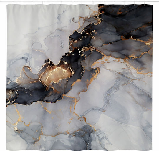 Landsh Κουρτίνα 180x200cm Black 009-YL-12615-17
