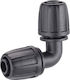 Tropfbewässerungsarmatur Block-System L-Typ-Bewässerungsrohrverbinder Rainjet 1/2"