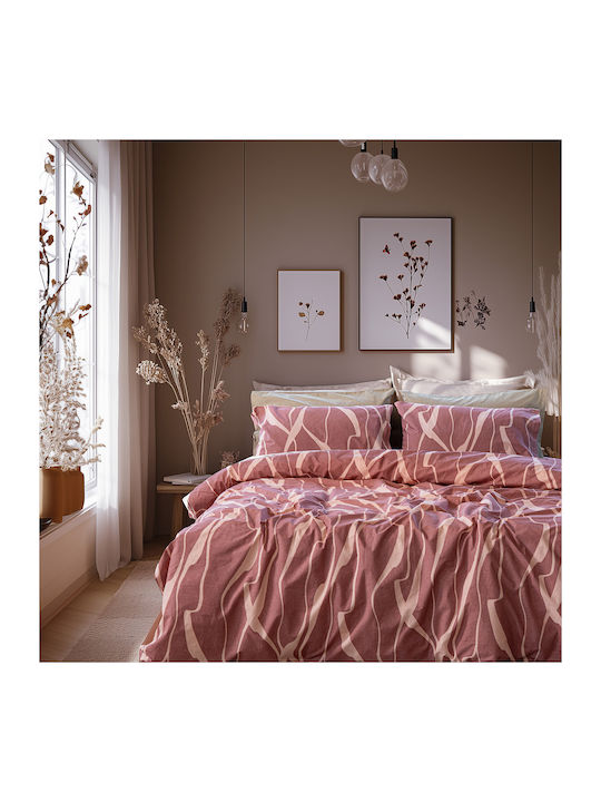 Beauty Home Single Quilt Set 160x230cm Glory Art 12375 Dusty Pink 12375PMMO