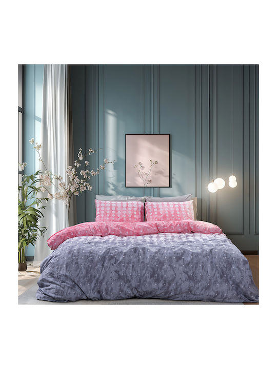 Beauty Home Σετ Πάπλωμα Μονό 160x230εκ. Glory Art 12372 Ροζ