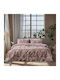 Beauty Home Set Double Quilt 220x240cm Glory Art 12380 Mocha 12380PMYD