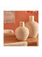 Dekorative Keramikvase Ted Ecru 26x26xH33cm