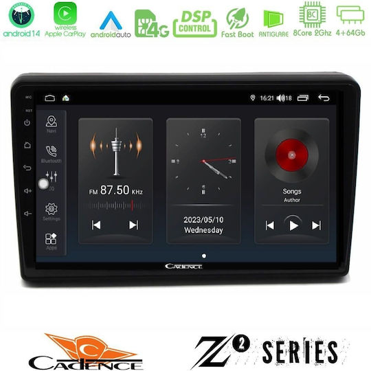 Cadence Ηχοσύστημα Αυτοκινήτου για Citroen C5 2008-2019 (Bluetooth/USB/WiFi/GPS/Apple-Carplay/Android-Auto) με Οθόνη Αφής 10"