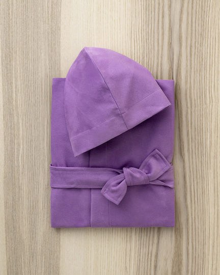 Nima Halat de Baie pentru Copii Purple cu Glugă