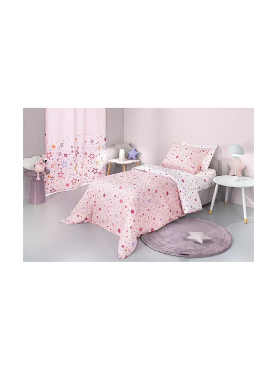 Guy Laroche Σετ Μονά με Λάστιχο Pink 165x250cm