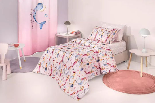Guy Laroche Σετ Μονά με Λάστιχο Pink 100x200cm Guy Laroche Σετ Μονά με Λάστιχο Pink 100x200cm