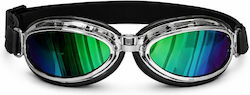Bandit Riding Goggles Motorcycle Rider Mask Iridescent Lenses Motorcycle Goggle Narrow Mirrored Break Shatterproof Bandit Riding Goggles Motorcycle Rider Mask Iridescent Lenses Motorcycle Goggle Narrow Mirrored Break Shatterproof