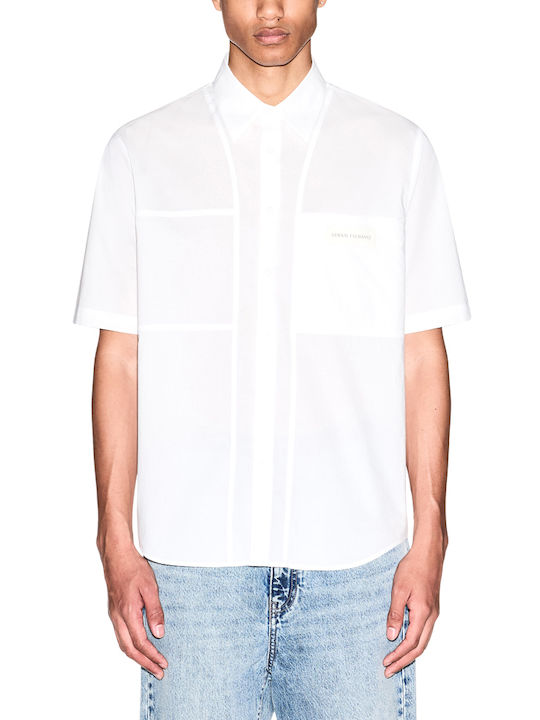 Armani Exchange Baumwollhemd Weiß
