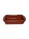 Cok Spain Vas Rectangular Rezistent La Căldură Din Ceramică Cu Capac 18x14cm
