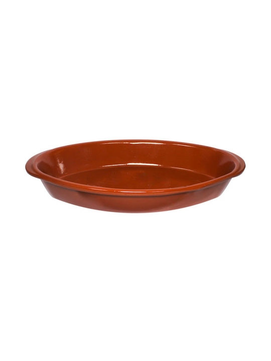 Cok Spain Vas Oval Rezistent La Căldură Din Ceramică Cu Capac 32x18cm