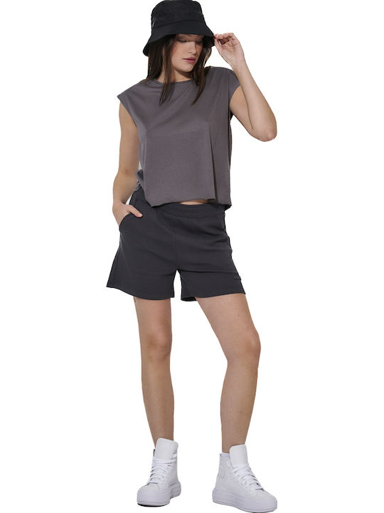 Body Action Women's Activewear Shorts Gray