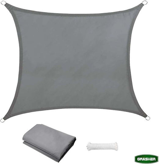 Grasher Quadratisches Sonnensegel mit Hoop 3x3m 180g/m²