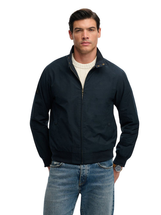 Superdry Geacă Harrington Albastră