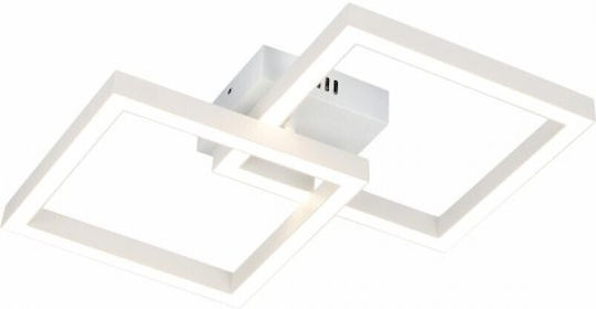 Spot Light Πλαφονιέρα Οροφής Λευκή με Ενσωματωμένο LED