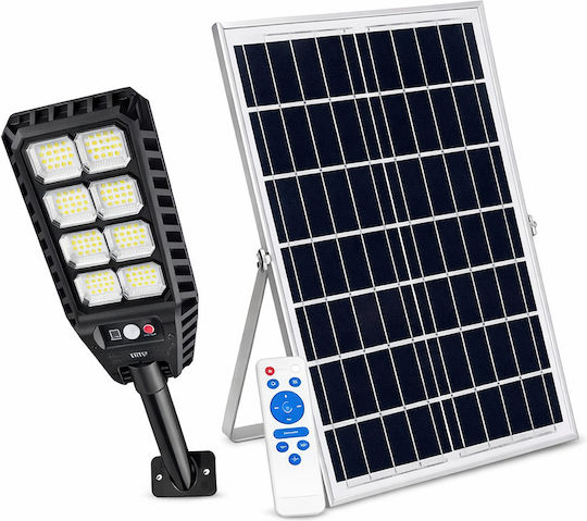 Foyu Solarleuchte Straße 400W mit Bewegungssensor Fotowiderstand und Fernbedienung IP65