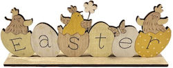 Wooden Easter Decoration 14x12.5cm