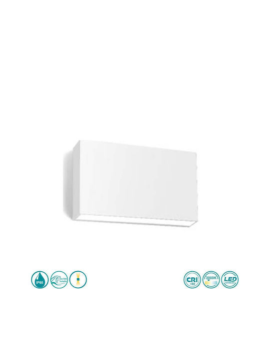 SoleLuce Suite Wasserdicht Wandmontierte Außenbeleuchtung Weiß