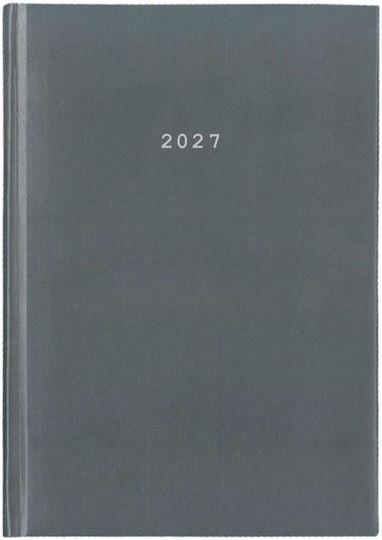 536892 Next Ημερολογιο 2027 Basic Ημερησιο Δετο Γκρι 14x21εκ Δυνατοτητα Εκτυπωσης